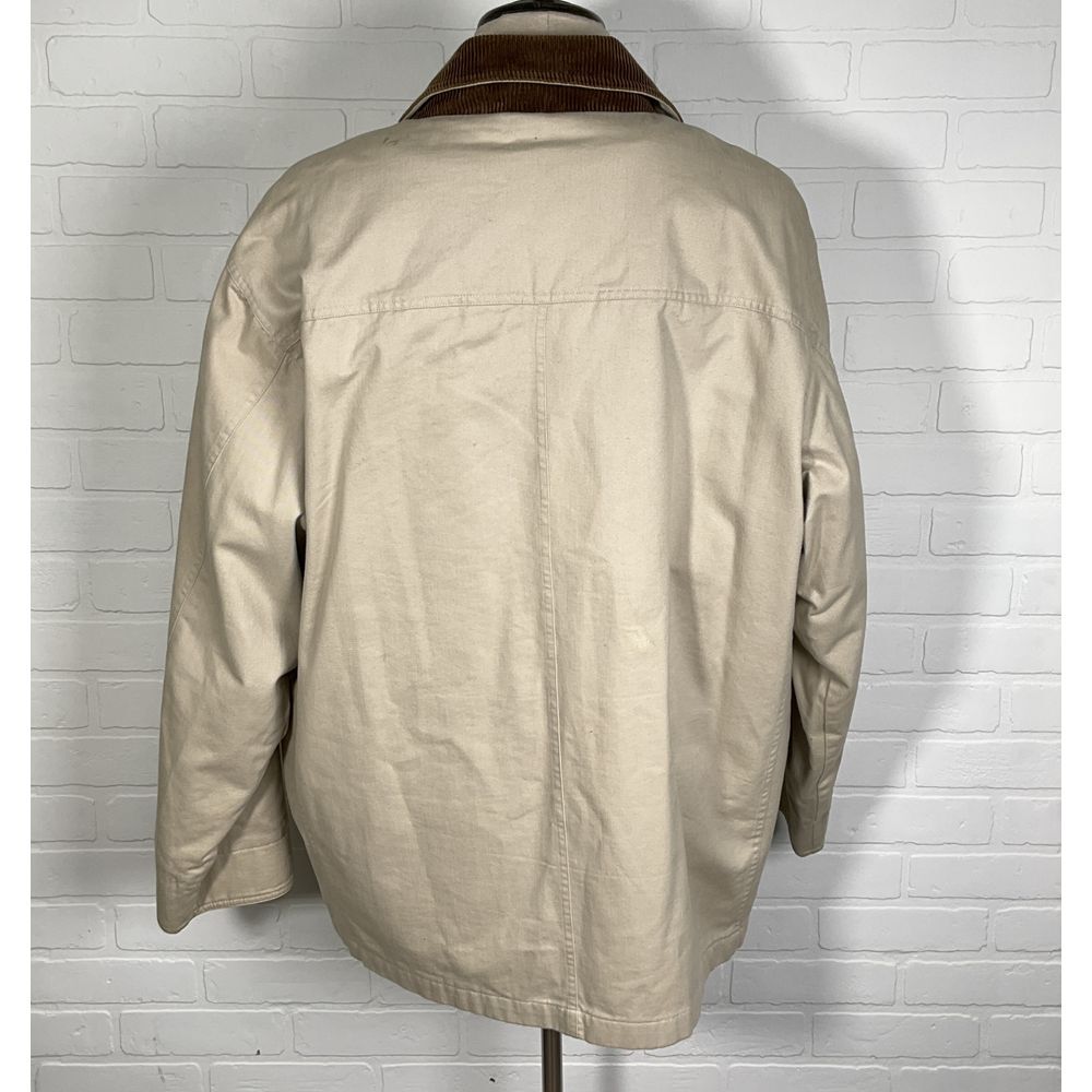 Roundtree‎ Yorke Jacket Men XL Khaki Outdoor Lined Field Corduroy Cotton Coat - Picture 2 of 12